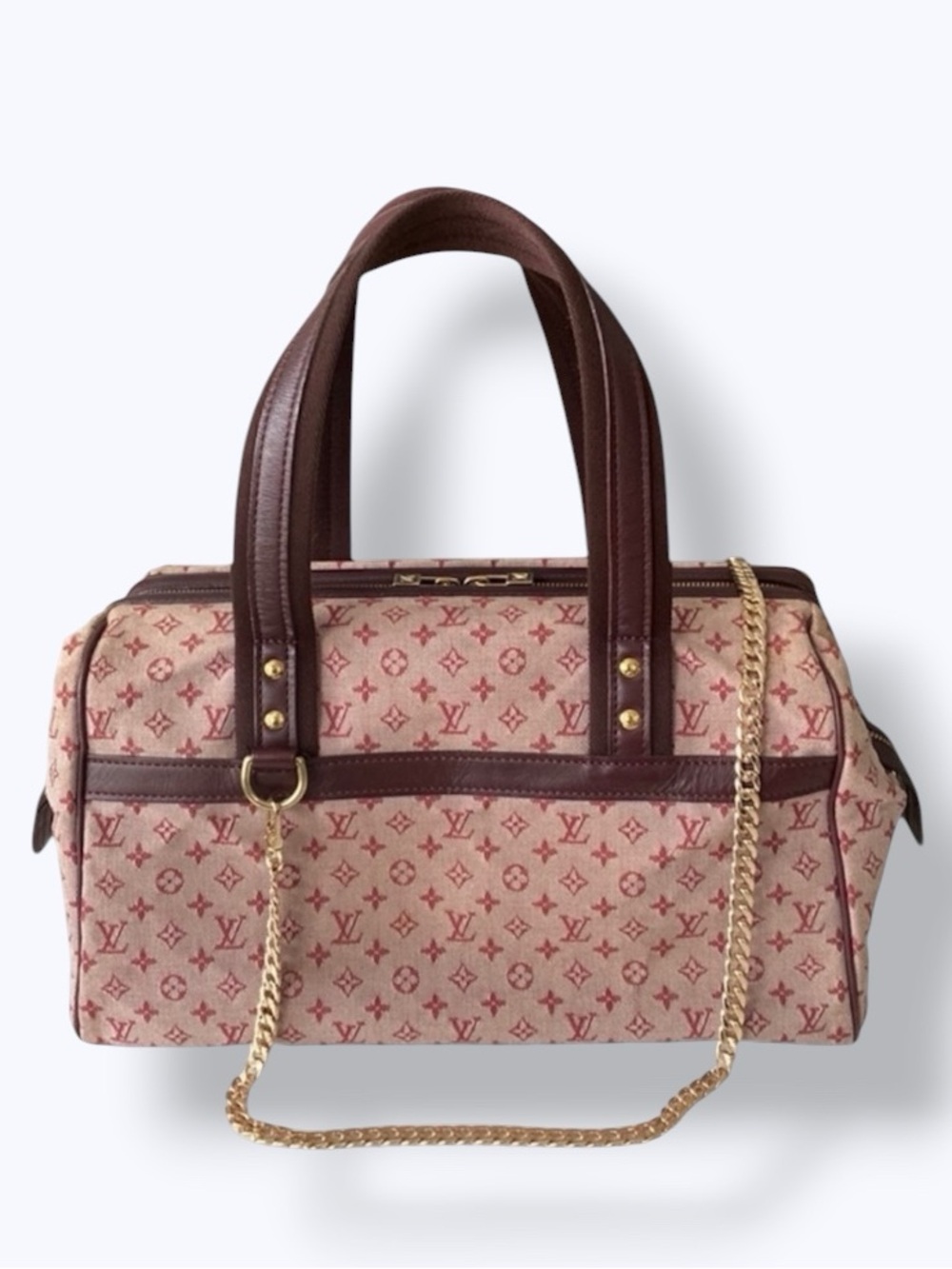 Louis Vuitton Mini Lin Josephine GM Cherry & Bordeaux Denim with COA
